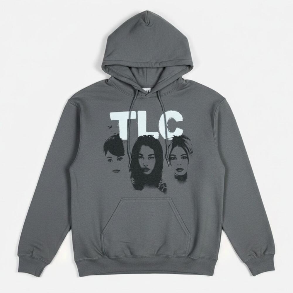 TLC CrazySexyCool Size Small Unisex Gray Hoodie R&B Music Merch Concert 90s